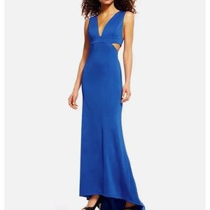 ADRIANNA PAPELL Sleeveless Jersey Gown w/ Cutouts DRESS GOWN Size 4